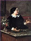 Gustave Courbet Canvas Paintings - Mother Gr'goire